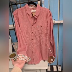 Ben Sherman Men's Red Button-Up Shirt